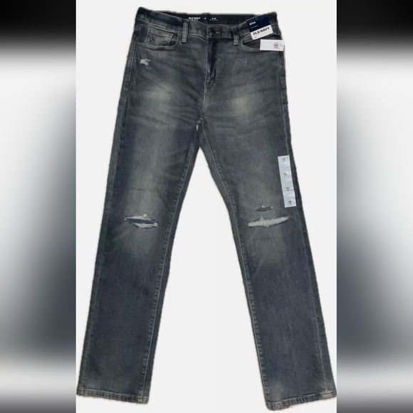 OLD NAVY Slim 360° Stretch Jean Shorts for Boys - Picture 1 of 9